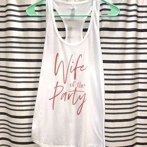 Bride tank top white